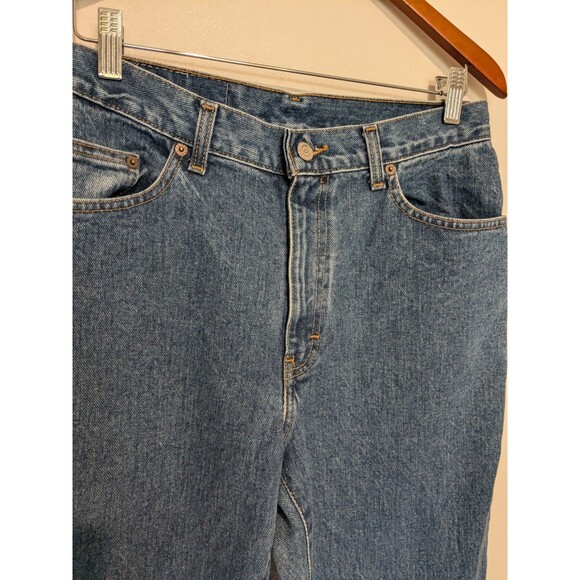 Vintage 80s Gitano High Waist V Yoked Mom Blue Denim Jeans 10 P Tapered Leg - Picture 5 of 5